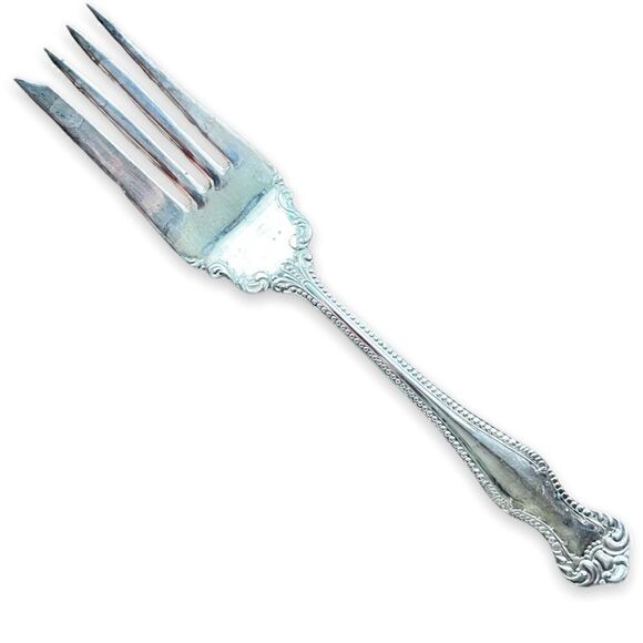 Silverplate Vintage “Extra Plate” Cold Meat Fork - Picture 1 of 8